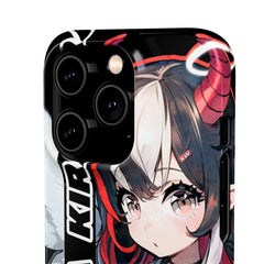 Kira - Demon Angel Elf Cyberpunk Cute anime girl iPhone samsung Snap Case - kawaiiwaru