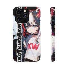 Kira - Demon Angel Elf Cyberpunk Cute anime girl iPhone samsung Snap Case - kawaiiwaru