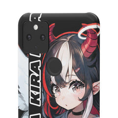 Kira - Demon Angel Elf Cyberpunk Cute anime girl iPhone samsung Snap Case - kawaiiwaru