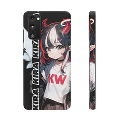 Kira - Demon Angel Elf Cyberpunk Cute anime girl iPhone samsung Snap Case - kawaiiwaru