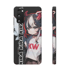 Kira - Demon Angel Elf Cyberpunk Cute anime girl iPhone samsung Snap Case - kawaiiwaru