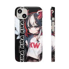 Kira - Demon Angel Elf Cyberpunk Cute anime girl iPhone samsung Snap Case - kawaiiwaru