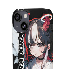 Kira - Demon Angel Elf Cyberpunk Cute anime girl iPhone samsung Snap Case - kawaiiwaru