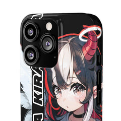 Kira - Demon Angel Elf Cyberpunk Cute anime girl iPhone samsung Snap Case - kawaiiwaru