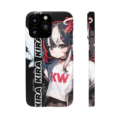 Kira - Demon Angel Elf Cyberpunk Cute anime girl iPhone samsung Snap Case - kawaiiwaru