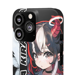 Kira - Demon Angel Elf Cyberpunk Cute anime girl iPhone samsung Snap Case - kawaiiwaru