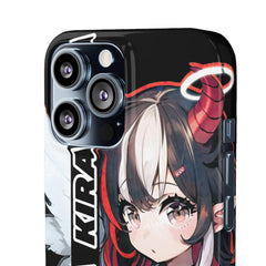 Kira - Demon Angel Elf Cyberpunk Cute anime girl iPhone samsung Snap Case - kawaiiwaru