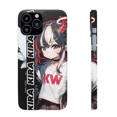 Kira - Demon Angel Elf Cyberpunk Cute anime girl iPhone samsung Snap Case - kawaiiwaru