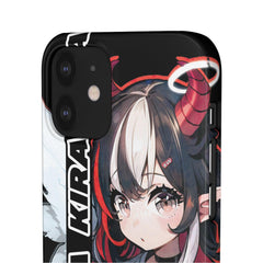 Kira - Demon Angel Elf Cyberpunk Cute anime girl iPhone samsung Snap Case - kawaiiwaru