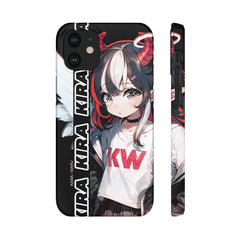 Kira - Demon Angel Elf Cyberpunk Cute anime girl iPhone samsung Snap Case - kawaiiwaru