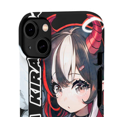 Kira - Demon Angel Elf Cyberpunk Cute anime girl iPhone samsung Snap Case - kawaiiwaru