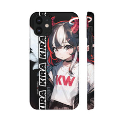 Kira - Demon Angel Elf Cyberpunk Cute anime girl iPhone samsung Snap Case - kawaiiwaru