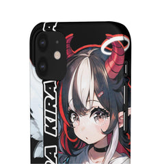 Kira - Demon Angel Elf Cyberpunk Cute anime girl iPhone samsung Snap Case - kawaiiwaru