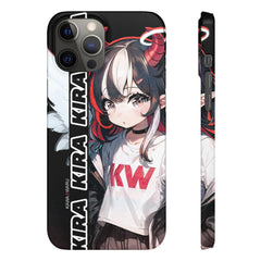 Kira - Demon Angel Elf Cyberpunk Cute anime girl iPhone samsung Snap Case - kawaiiwaru