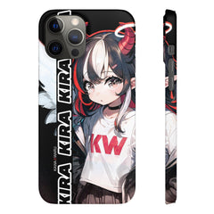 Kira - Demon Angel Elf Cyberpunk Cute anime girl iPhone samsung Snap Case - kawaiiwaru