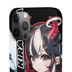 Kira - Demon Angel Elf Cyberpunk Cute anime girl iPhone samsung Snap Case - kawaiiwaru