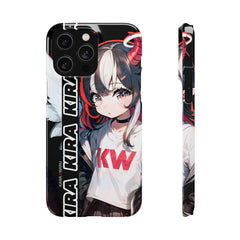 Kira - Demon Angel Elf Cyberpunk Cute anime girl iPhone samsung Snap Case - kawaiiwaru