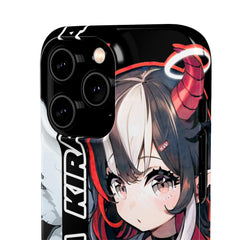 Kira - Demon Angel Elf Cyberpunk Cute anime girl iPhone samsung Snap Case - kawaiiwaru