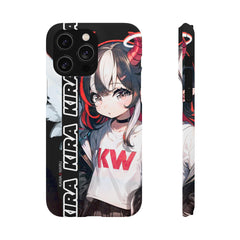 Kira - Demon Angel Elf Cyberpunk Cute anime girl iPhone samsung Snap Case - kawaiiwaru