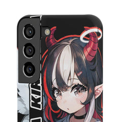 Kira - Demon Angel Elf Cyberpunk Cute anime girl iPhone samsung Snap Case - kawaiiwaru