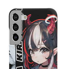 Kira - Demon Angel Elf Cyberpunk Cute anime girl iPhone samsung Snap Case - kawaiiwaru