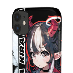 Kira - Demon Angel Elf Cyberpunk Cute anime girl iPhone samsung Snap Case - kawaiiwaru