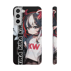 Kira - Demon Angel Elf Cyberpunk Cute anime girl iPhone samsung Snap Case - kawaiiwaru