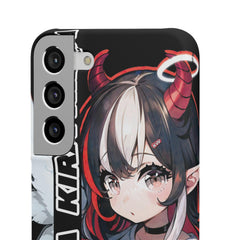 Kira - Demon Angel Elf Cyberpunk Cute anime girl iPhone samsung Snap Case - kawaiiwaru