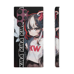 Kira - Demon Angel Elf Cyberpunk Cute anime girl iPhone samsung Snap Case - kawaiiwaru