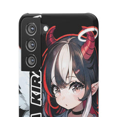 Kira - Demon Angel Elf Cyberpunk Cute anime girl iPhone samsung Snap Case - kawaiiwaru