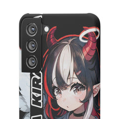 Kira - Demon Angel Elf Cyberpunk Cute anime girl iPhone samsung Snap Case - kawaiiwaru