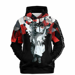 Kira - Demon Angel Elf Cyberpunk cute anime girl Unisex AOP Hoodie - kawaiiwaru