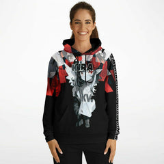 Kira - Demon Angel Elf Cyberpunk cute anime girl Unisex AOP Hoodie - kawaiiwaru