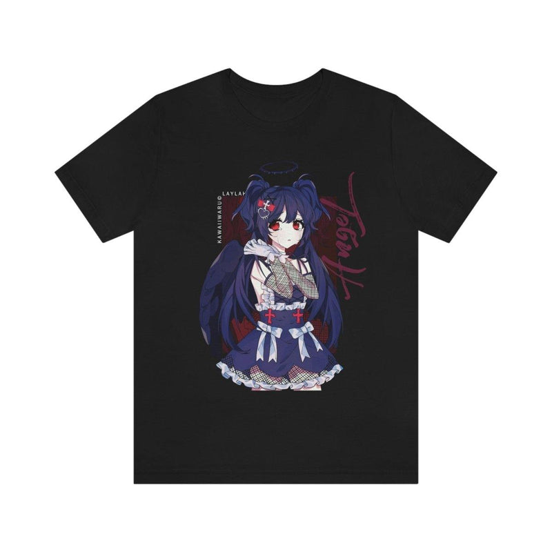 Laylah - Sad Gothic Dark Anime Girl Angel Unisex T-shirt - kawaiiwaru