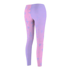 Light Pastel Goth Cross V1.2 Pattern Women's Cut & Sew Casual Leggings - kawaiiwaru