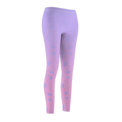 Light Pastel Goth Cross V1 Pattern Women's Cut & Sew Casual Leggings - kawaiiwaru