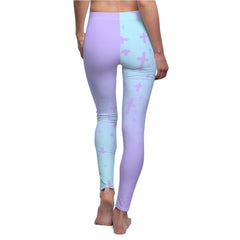 Light Pastel Goth Cross V2.2 Pattern Women's Cut & Sew Casual Leggings - kawaiiwaru