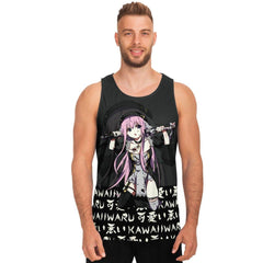 Lucille Sexy Bad Anime Nun AOP Tank Top - kawaiiwaru