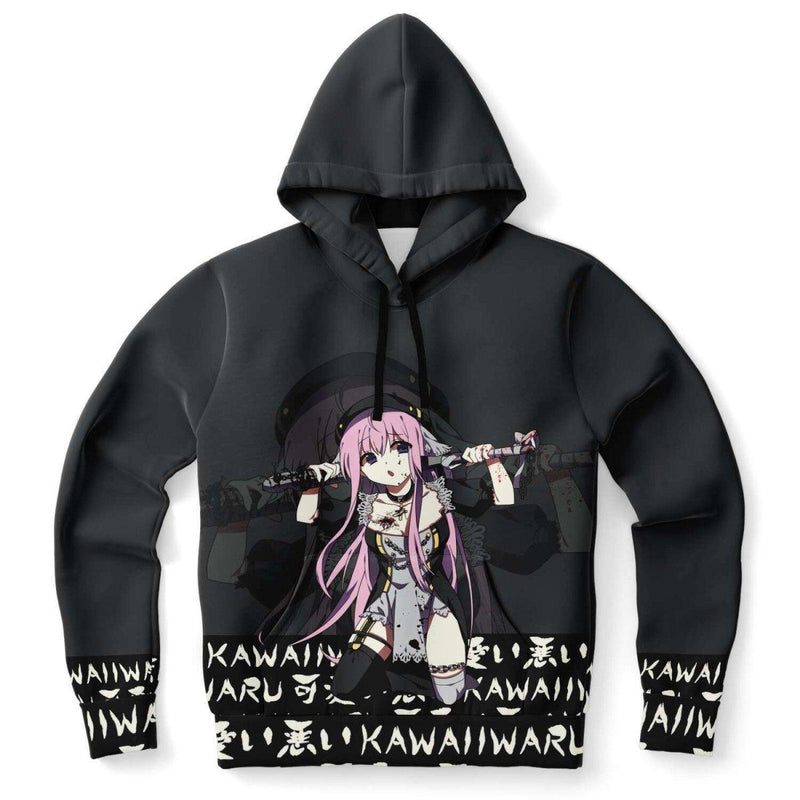 Lucille Sexy Bad Anime Nun Unisex AOP Hoodie - kawaiiwaru