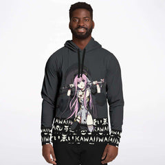 Lucille Sexy Bad Anime Nun Unisex AOP Hoodie - kawaiiwaru