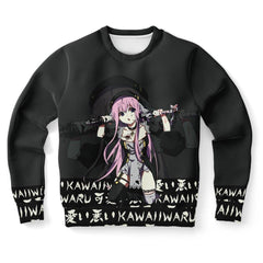 Lucille Unisex Sexy Bad Anime Nun AOP Sweatshirt - kawaiiwaru