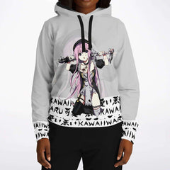 Lucille White Sexy Bad Anime Nun Unisex AOP Hoodie - kawaiiwaru