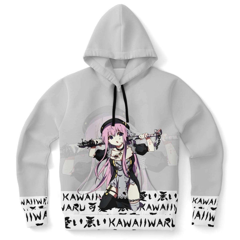 Lucille White Sexy Bad Anime Nun Unisex AOP Hoodie - kawaiiwaru