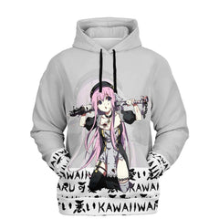 Lucille White Sexy Bad Anime Nun Unisex AOP Hoodie - kawaiiwaru