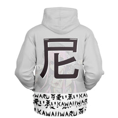 Lucille White Sexy Bad Anime Nun Unisex AOP Hoodie - kawaiiwaru