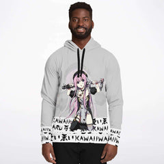 Lucille White Sexy Bad Anime Nun Unisex AOP Hoodie - kawaiiwaru