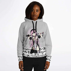 Lucille White Sexy Bad Anime Nun Unisex AOP Hoodie - kawaiiwaru