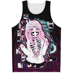 Maaya Creepy Cute anime Girl AOP Tank Top - kawaiiwaru