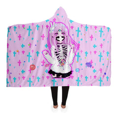 Maaya Creepy Cute anime Hooded Blanket - kawaiiwaru