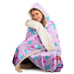 Maaya Creepy Cute anime Hooded Blanket - kawaiiwaru